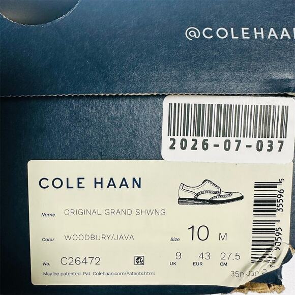 Cole Haan Original Grand Shortwing Oxford Wingtip Brogue Brown Men\'s 10M main image 6
